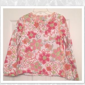 Floral long sleeve girls shirt!